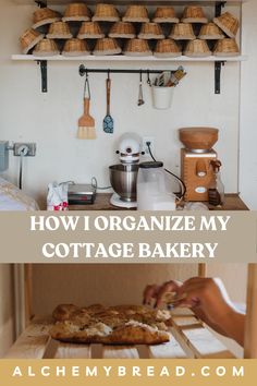 the kitchen is organized and ready to be used as a storage area for baking supplies