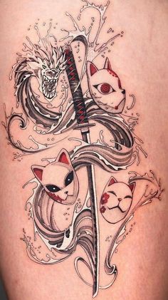 Slayer Tattoo, Tattoos Cute, Tattoos Hand, Bahasa Jepun, Samurai Tattoo Design, Tattoos Sleeve, Dragon Tattoo For Women, Japan Tattoo Design, Naruto Tattoo