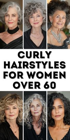 Discover 34 Curly Hairstyles for Women Over 60 Featuring Short Natural and Long Grey Hair Trends Flip Braids, Enhancing Gray Hair, Curly Hairstyle Ideas, Enhance Natural Curls, Pop Hair, Grey Hair Over 50, Pixie Bob Hairstyles, Grey Curly Hair, Hairstyles For Women Over 60