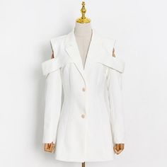 Ghost White, Glamorous Party, Jungle Print, Double Breasted Jacket, Breasted Blazer, Simple Lines, Bandage Dress, Single Breasted, Blazer Jacket