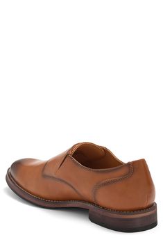 Show off sophisticated style in this double monk-strap loafer constructed from burnished faux leather with a Goodyear welt and low block heel. Synthetic upper and lining/rubber sole Imported Business Casual Fitted Monk Strap Slip-on Shoes, Moc Toe Monk Strap Slip-on Shoes For Business Casual, Business Casual Slip-on Monk Strap Shoes With Moc Toe, Business Casual Moc Toe Monk Strap Shoes, Semi-formal Slip-on Monk Strap Shoes With Wingtip, Classic Slip-on Monk Strap Shoes With Plain Toe, Slip-on Plain Toe Monk Strap Shoes For Work, Formal Slip-on Monk Strap Shoes With Leather Footbed, Business Casual Slip-on Monk Strap Shoes With Brogue Detailing