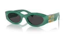 Miu Miu Sunglasses, Green Sunglasses, Female Eyes, Miuccia Prada, Sunglass Hut, Color Lenses, Sunglasses & Glasses, Grey Lenses, Grey Green