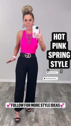 Chic High Stretch Spring Bodysuit, Chic High Stretch Bodysuit For Spring, Pink Stretch Bodysuit For Spring, Trendy Stretch Bodysuit For Spring, The Missing Piece, Spring Clothes, Pink Spring, Ribbed Bodysuit, Missing Piece