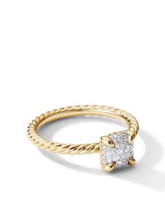 Engagement Rings David Yurman, David Yurman Gold Engagement Ring, David Yurman Helena Ring, Fake David Yurman Ring, David Yurman Cable Ring, Diamond Ring Gold, Twisted Band, Fine Rings, Chatelaine