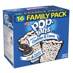 pop tarts cookies and creme family pack, 16 - count boxes per box