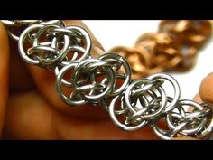 Scary "Scary Weave" chainmaille weave tutorial - YouTube Chain Maille, Woven Chain, Simple Bracelets, Chain Mail, Jewelry Patterns