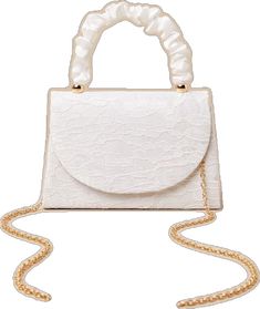 Spring Evening Bag With Pearl Handle, Beige Evening Bag For Spring, Beige Evening Bags For Spring, Spring Party Bags With Pearl Handle, Spring Party Shoulder Bag With Pearl Handle, Elegant White Evening Bag For Summer, White Elegant Evening Bag For Summer, Elegant Evening Bag For Spring Events, Chic Spring Event Shoulder Bag