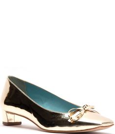 From FRANCES VALENTINE, the Mary Mini Mirror Metallic Bow Pumps feature:Metallic synthetic upperSlip-on closureLeather liningLeather outsoleApprox. 1" heel heightImported. Mini Mirror, Bow Pumps, Shoes Heels Pumps, Dillard's, Pumps