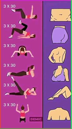 a poster showing how to do an exercise