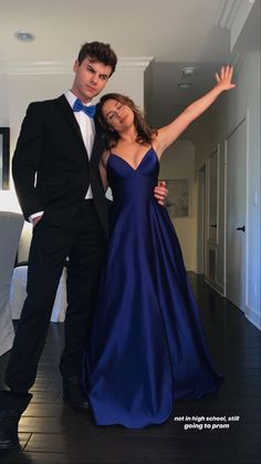 Simple Long Prom Dresses, Debs Dresses, Matric Dress, Navy Blue Prom Dress, Simple Prom Dress Long, Prom Dress Inspo, Prom Couples, Navy Blue Prom Dresses, Dream Prom