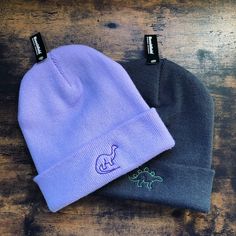 Winter Beanie Aesthetic, Unisex Cotton Hats For Winter, Fun Cotton Beanie Hat, One-size Cotton Hat For Streetwear, One Size Cotton Hat For Streetwear, Winter Cotton Snapback Hat, Casual Beanie With Embroidered Logo, Fun Beanie Hat One Size, Fun Beanie Hat One Size Fits Most