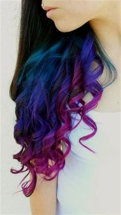 Gem under lights Blues turquoise ombre hair extensions clip #OmbreHairColor Purple Things, Rainbow Hair Color, Funky Hairstyles, Colorful Hair, Ombre Hair Color, Colored Hair, Dye My Hair