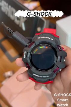 G-Shock Watch with Red Rubber Strap, Heart Rate Monitor and GPS
#Smartwatch
#Luxurywatch
#Menfashion
#Watchbrand
#Smart_watch
#Luxury_watch
#Men_fashion
#Watch_brand
#Gadget Gshock Watch For Men, Outdoor Survival Gear, Latest Tech Gadgets, Mens Outdoor Clothing, Retro Gadgets, Cool New Gadgets, Mens Gear