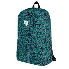 Perfect for school and life! This medium size backpack has plenty of room with a big inner pocket, a separate section for a 15'' laptop, a front pocket, and a hidden pocket at the back for valuables. The bag is made out of a water-resistant material, which means your bag will stay crisp and fresh no matter the weather! 100% polyester Dimensions: H 16⅞" (42cm), W 12¼" (31cm), D 3⅞" (10cm) Capacity: 4 gallons (15l) Maximum weight limit: 44lbs (20kg) Water-resistant material Large inside pocket wit Green Backpack For Study, Green Standard Backpack For Study, Blue Backpack, Medium Size, Bag Straps, You Bag, Inside Pocket, Sliders, Making Out