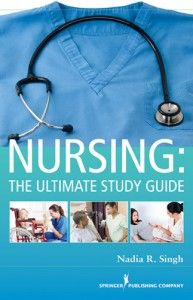 the book cover for nursing the ultimate study guide