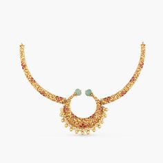 Hoop Kempu Jadau Antique Hasli Necklace Hasli Necklace, Silver Necklace Set, Green Pumpkin, Medallion Design, Semi Precious Stones, 925 Silver Jewelry, Floral Motifs, Modern Elegance, Pearl Drop