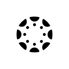 a black and white image of an object with dots in it's center on a white background