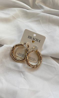 Beautiful gold pretzel twist hoop Gold filled 1 inch wide Gold Twisted Metal Hoop Earrings, Twisted Gold Metal Jewelry, Pretzel Twist, Pretzel Twists, Tahiti, Final Sale, Gold Filled, 1 Inch, Gold Bracelet