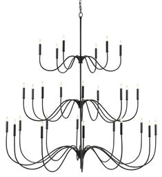 a large chandelier with many lights hanging from it's sides and arms