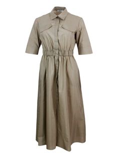 100% CottonComposition: 100co Shop Dress, Long Sleeve Wrap Dress, Fine Fabric, Yoga Wear, Tie Belt, Welt Pockets, Dress Making, Day Dresses, A Button