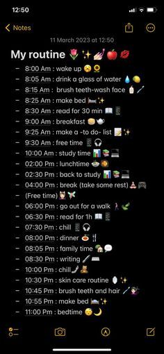 Study From Home, Daily Routine Schedule, My Daily Routine, My Routine