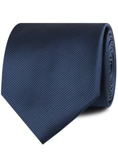 Admiral Navy Blue Twill Necktie | Mumu Wedding Bridal Groomsmen Ties | OTAA Elegant Blue Neckwear For Business, Elegant Blue Ties, Elegant Blue Office Ties, Elegant Blue Neckwear For Black Tie Events, Elegant Blue Neckwear For Black Tie Occasions, Elegant Blue Neckwear With Ties, Classic Blue Neckwear For Black Tie Events, Blue Standard Tie For Formal Occasions, Classic Blue Tie For Black Tie Event