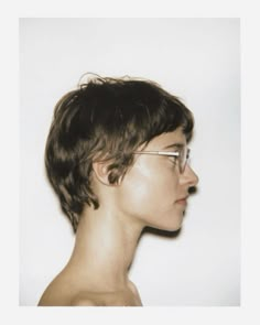 Heads Reference, Mini Mullet, Chris Rhodes, Salon Pics, Short Hair Glasses, Queer Hair, High Fashion Art, Another Magazine