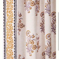 an image of a shower curtain with paisley print