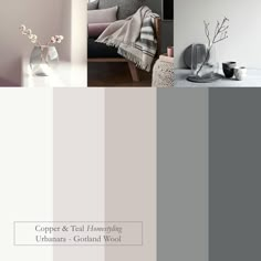 the color scheme for copper and teal has been changed from gray to pale pink