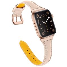 PRICES MAY VARY. Material: The Leather strap is soft in texture and good in feeling. You will never have to worry about the wear comfort. The unique gradually narrowing design ensures higher wear comfort. Simple yet elegant shape makes it a perfect decoration to brighten up your apple watch from party to work. Compatible For All Models. Replacement for Apple Watch Series 8 7, Series 6, SE, Series 5, Series 4,Series 3, Series 2, Series 1, 41MM/40MM/38MM. Fits wrists sizes from 5.5" - 8.0", you ca Apple Watch Bands For Women, Apple Watch Leather, Fitness Smart Watch, Apple Watch Bands Leather, 38mm Apple Watch Band, Casual Chic Style, Top Grain Leather, Series 3, Apple Watch Series