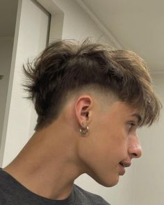 Guy Haircuts Undercut, Mens Burst Fade Haircut Short, Mens Hairstyles For Long Hair, Male Haircuts Thick Hair, Men’s Haircut Mohawk, Mans Haircut Short, Taper Fade Mullet Straight Hair, Male Haircut Ideas, Haircut Inspo Men