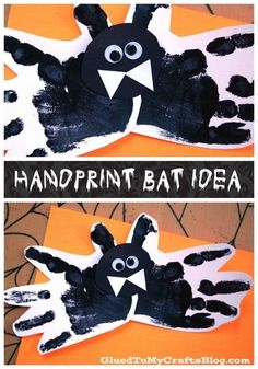 handprint bat idea for kids to make