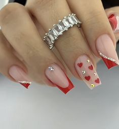 Nail Academy, Holiday Nails, Red Nails, Pretty Nails, Cute Nails, Gel Nails, Manicure