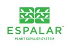 the espalar logo is shown in green and white, with leaves on it