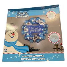 Gemmy Frosty The Snowman 16.9” Lighted Winter Wonderful Christmas Wreath New Blue Silver Frosty The Snowman, Snowman Wreath, Frosty The Snowmen, The Snowman, Silver Blue, Christmas Wreath, Pediatrics, Blue And Silver, New Color