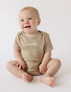 Heaven Onesie Christian Baby Clothes Elevated Faith, Hebrews 13, Christian Kids, Kids Styles, Bamboo Fabric, Yet To Come, Looking Forward, This World, Snap Closure