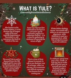 what is yule? info sheet with christmas decorations and other things to do in the winter