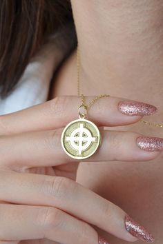 Embrace heritage and faith with our 14k Solid Gold Celtic Cross Necklace, a timeless symbol of spirituality. This Personalized Celtic Cross Pendant is meticulously handcrafted, reflecting the intricate beauty of Irish Jewelry. Perfect as a Celtic Knot Cross Necklace, it makes a meaningful Gift for a Best Friend or anyone who appreciates the deep roots of Celtic tradition. * Material: Pendant and chain are 14k Yellow Solid Gold or 925 Sterling Silver * Pendant thickness: 0.70 mm * Inner diameter of jump ring: 4 mm * Pendant diameter: 0.55 inch (14 mm) 0.60 inch (15.30 mm) 0.65 inch (16.50 mm) 0.70 inch (17.78 mm) 0.75 inch (19.10 mm) * Chain length: 14 inch (35 cm) 16 inch (40 cm) 18 inch (45 cm) 20 inch (50 cm) 22 inch (56 cm) 24 inch (61 cm) * Packaging: Engraved Necklace will come with a Celtic Traditions, Irish Jewelry, Gold Cross Pendant, Celtic Cross, 14k Gold Necklace, Engraved Necklace, Stylish Jewelry, Celtic Knot, Meaningful Gifts