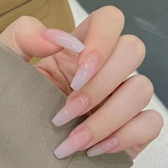 46901179810091 Ballet Nails, Nagel Tips, Nail Type, Coffin Press On Nails, Jelly Nails, Girls Nails, Nailed It, Stick On Nails, Manicure Y Pedicure