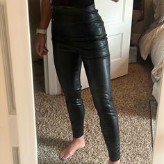 Nwot Vegan (Faux) Leather, Light Weight But Well Structured And Lined, Unworn. Minimal Use, Smoke-Free/Pet-Free Home. Bundle And Save!! Zara Jumpsuit, Zara Pants, Zara Black, Vegan Leather, Pant Jumpsuit, Pants For Women, Faux Leather, Zara, Pet