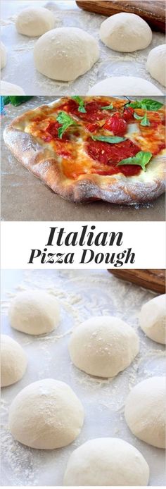 the pizza dough is ready to be baked in the oven and put into the pan