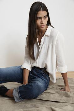 Fall '18 Gauze Blouse, Flirty Outfits, Dressed To The Nines, Simply The Best, Button Up Top, Winter White