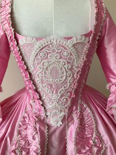 Pink Rococo, Rococo Gown, Marie Antoinette Dresses, 18th Century Dresses, Rococo Dress, Antoinette Dress, Rococo Fashion, 18th Century Costume, 18th Century Clothing