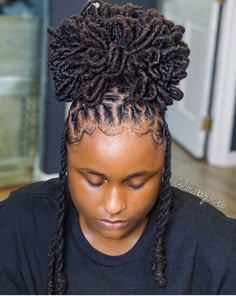 Loc Styles Black Women, Elegant Loc Styles Black Women, Elegant Loc Styles, Loc Buns, Starter Loc Styles, Natural Hair Maintenance, Loc Retwist, Short Dreadlocks Styles, Hair And Skin Vitamins