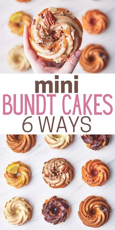 mini bundt cakes 6 ways