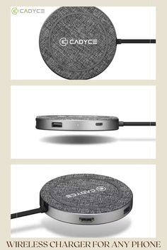 an advertisement for the wireless charger from cadce