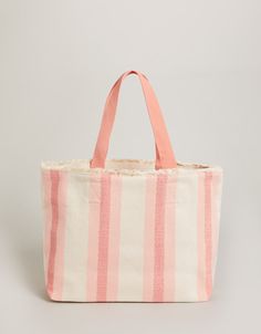 When it comes to totes, our embroidered Tropic Flamingo Beach Tote topped with fringe is tote-ally sweet. This roomy bag with webbed woven straps holds everything - and then some! - including the quick-get items in its convenient inside pocket. Best of all, It's made from thick, durable canvas and a coated base that can stand up (literally!) to day after day of splashy fun. Rectangular Tropical Beach Bag, Summer Tropical Tote Beach Bag, Pink Tropical Beach Bag, Brighton Handbags, Flamingo Tote Bag, Pink Tropical Tote Bag, Flamingo Beach, Jewelry By Brand, Beach Tote