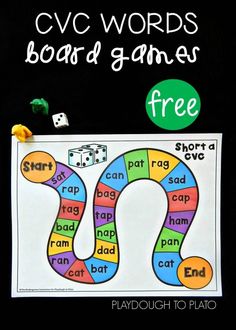 the cvc words board game is free