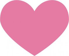 a pink heart on a white background