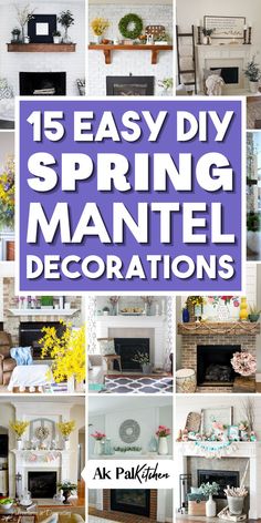 Transform your space with enchanting Spring mantel ideas that capture the essence of the season. Explore a range of Spring mantel decorating ideas, from farmhouse Spring mantel decorations to modern, boho, and rustic Spring mantel decor ideas. Adorn your Spring mantels with inviting Spring wreaths, Spring garlands, and elegant Spring signs. Elevate your Spring decorations with floral arrangements, and Easter-themed mantel decor to celebrate the season with these festive Spring mantel themes. Cozy Mantle Decor, Simple Spring Mantle, Coastal Mantle, Spring Mantle Garland, Coastal Mantle Decor, Vintage Mantle Decor, Modern Mantle Decor, Simple Mantle, Rustic Mantle Decor